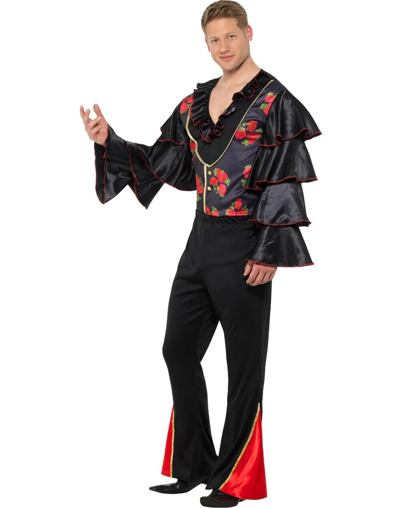 Black and Red Flamenco Mens Costume - Image 2