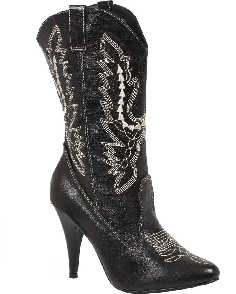 Black Cowgirl Womens Boots