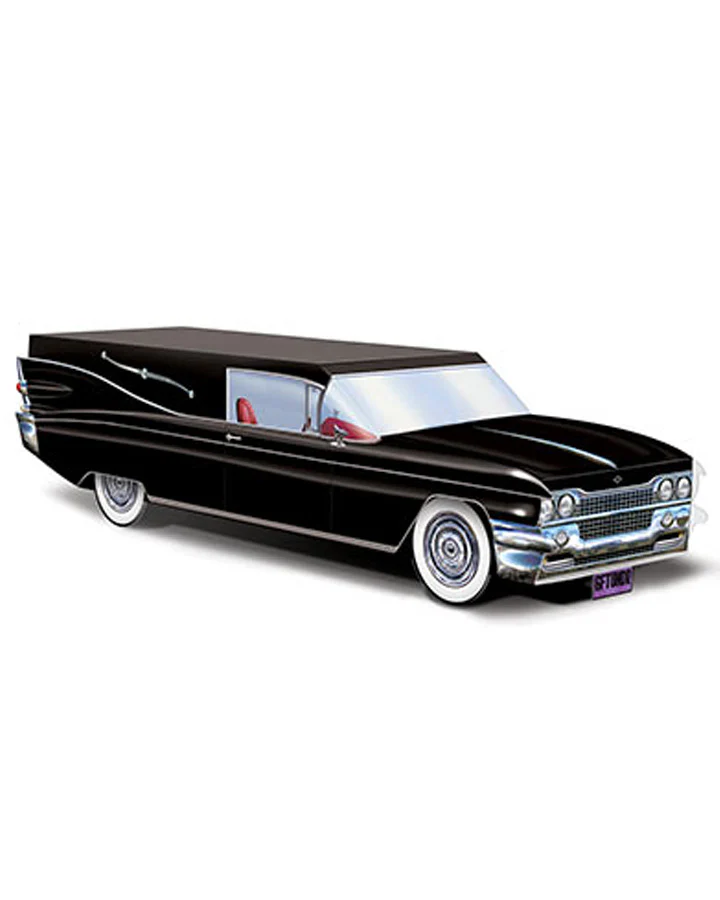 Black Hearse Centrepiece 35cm
