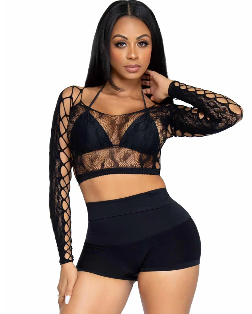 Black High Waist Shape Wear Shorts - Image 3