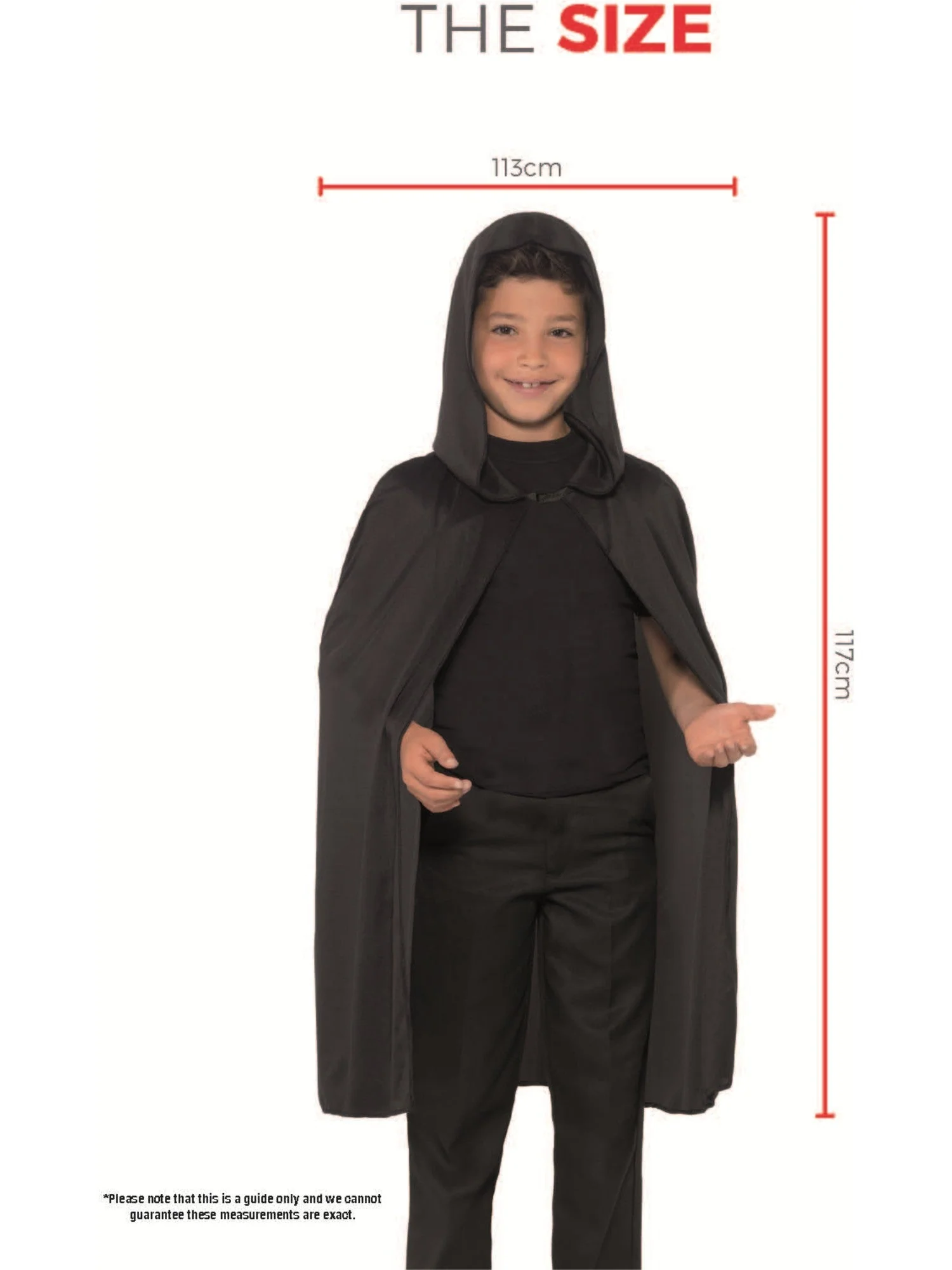 Black Hooded Cape - Image 3