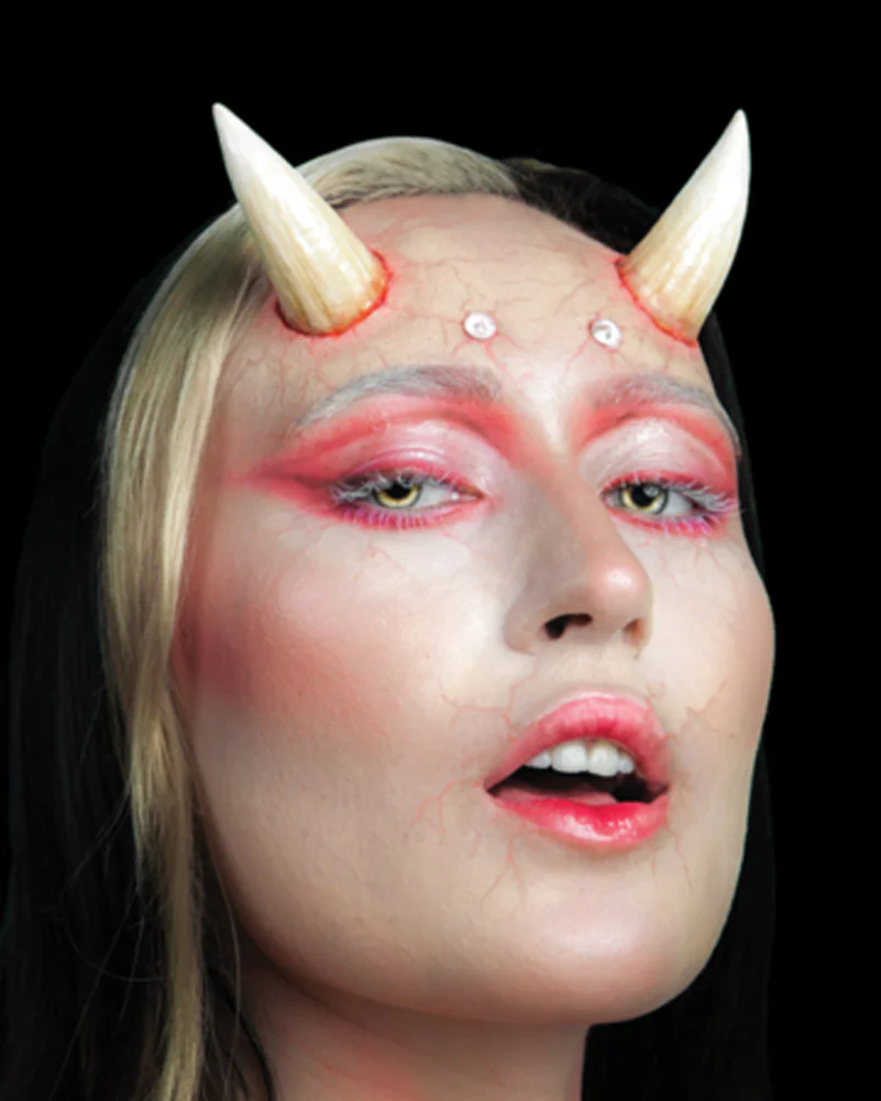 Black Label Latex Large Devil Horns - Image 3
