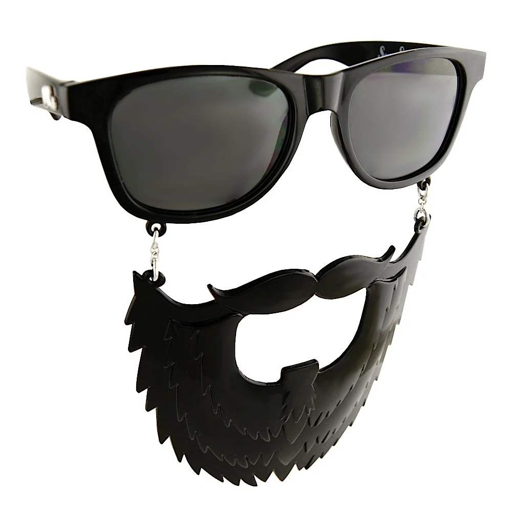 Black Novelty Glasses with Beard
