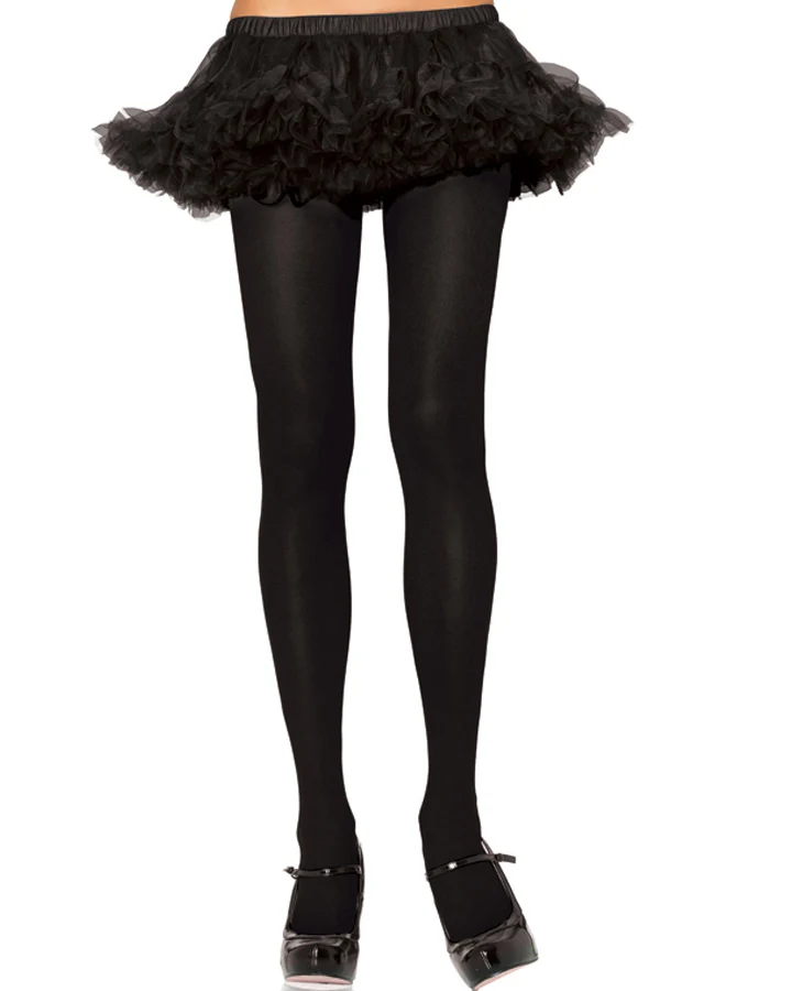 Black Opaque Plus Size Tights