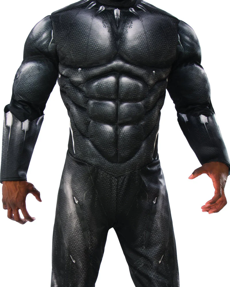 Black Panther Movie Deluxe Black Panther Mens Costume - Image 4