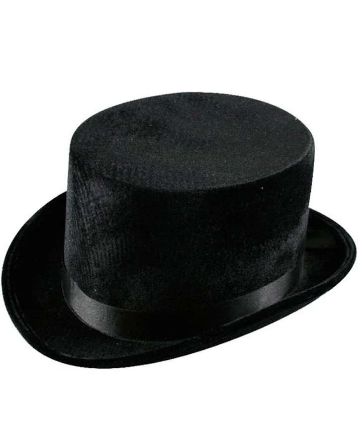 Black Velvet Top Hat