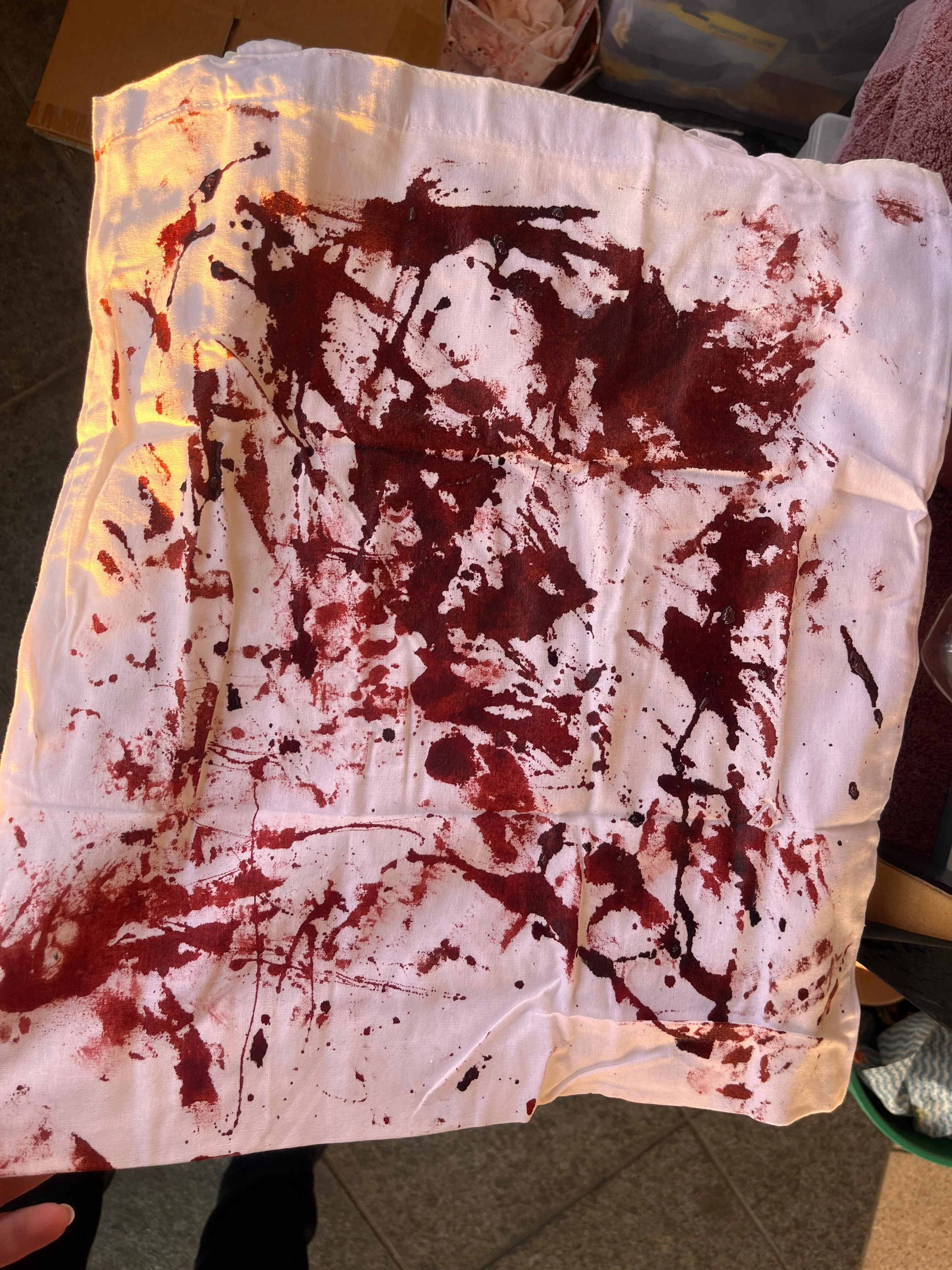 Blood Spattered Tote Bag - Image 6