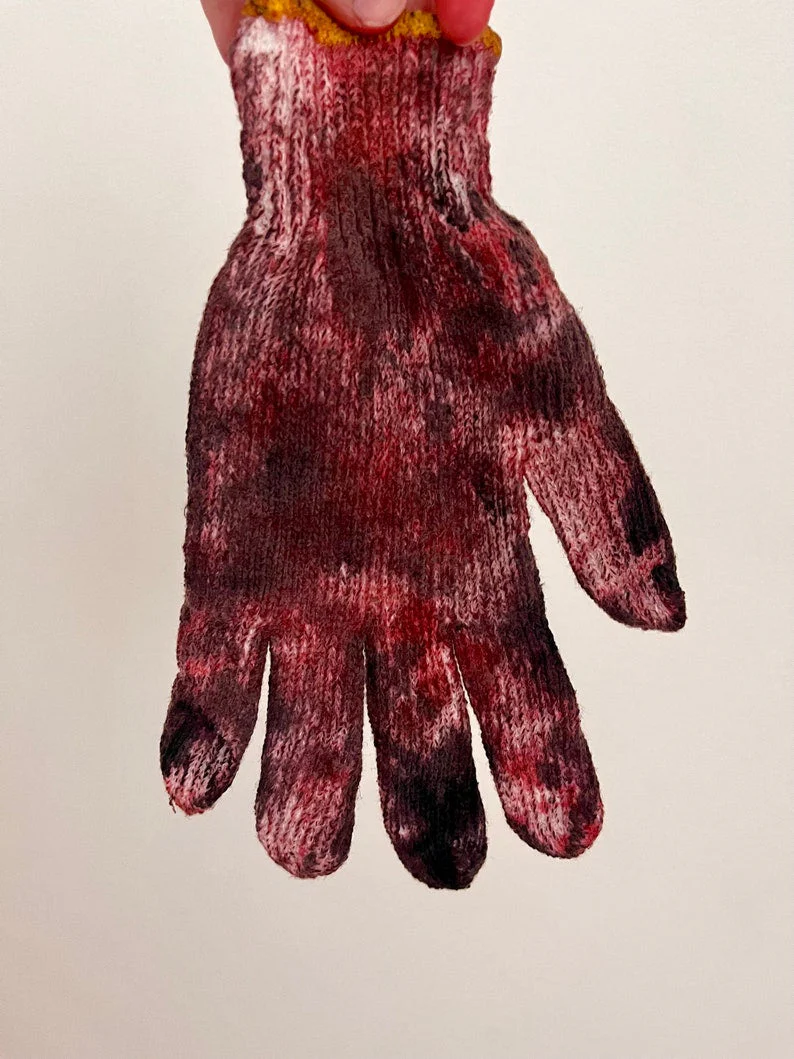 Bloody Dirty Work Gloves Prop - Image 2