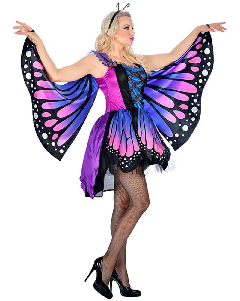 Blue Butterfly Womens Costume - Image 4
