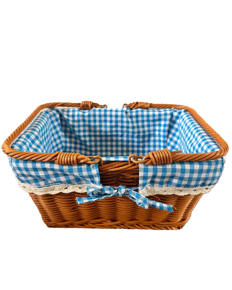 Blue Gingham Fairytale Basket - Image 4
