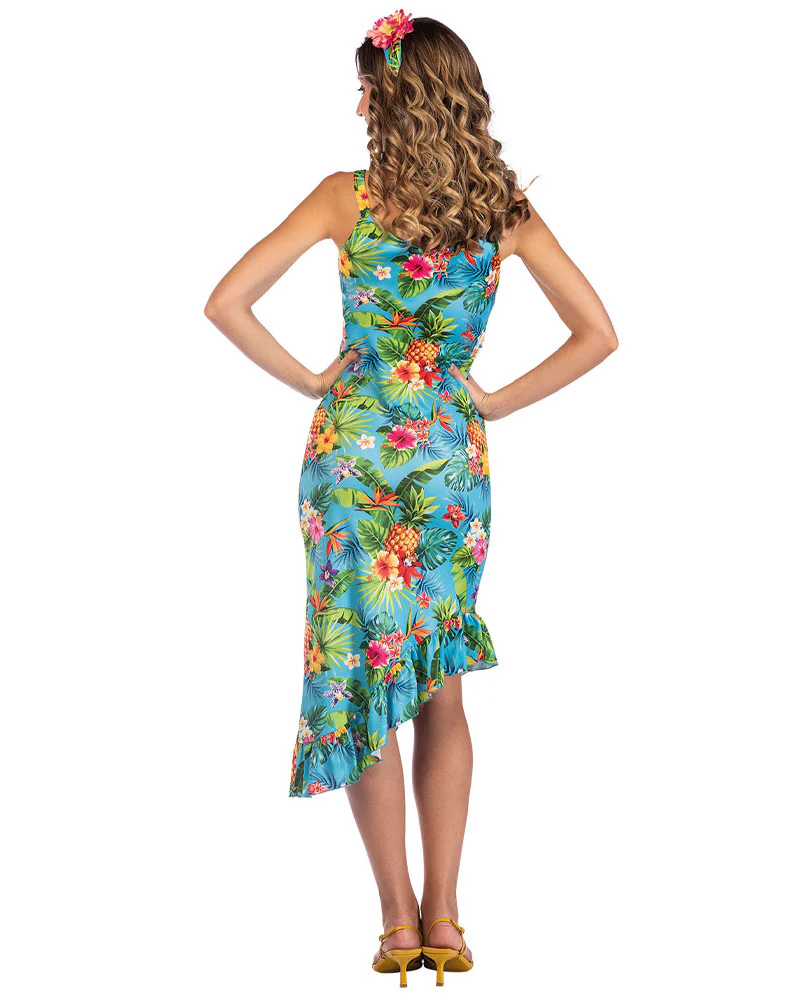 Blue Hawaii Dress Womens Costume - Image 3