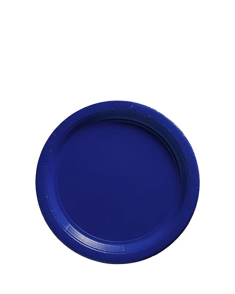 Bright Royal Blue 17cm Round Paper Plates Pack of 20