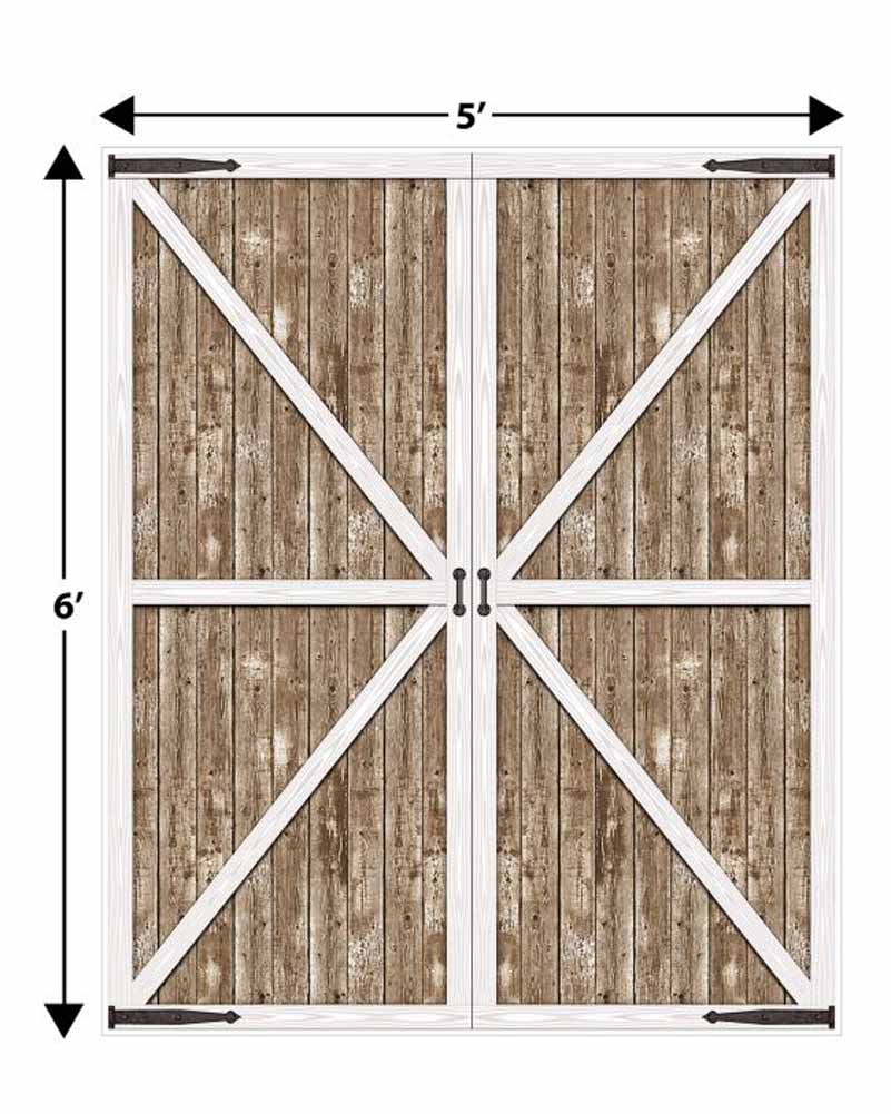 Brown Barn Door Scene Setter 1.8m - Image 2