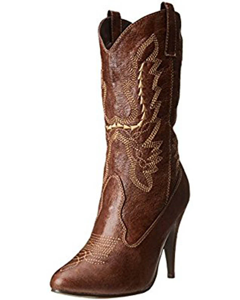 Brown Cowgirl Deluxe Womens Boots - Image 2
