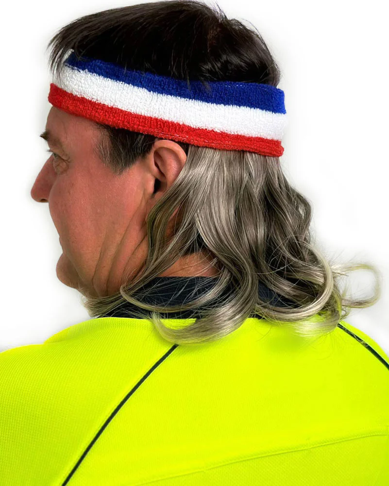 Bryce O Matey Two Tone Blonde Brown Magic Mullet Headband - Image 2