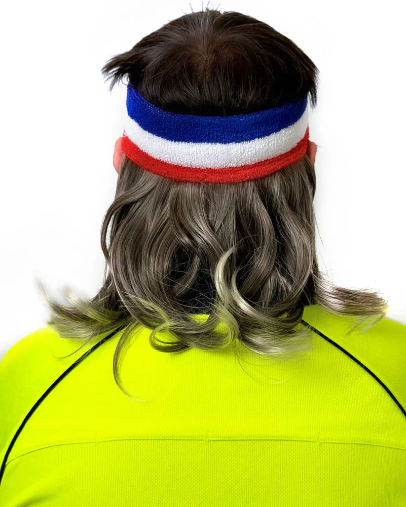 Bryce O Matey Two Tone Blonde Brown Magic Mullet Headband - Image 3