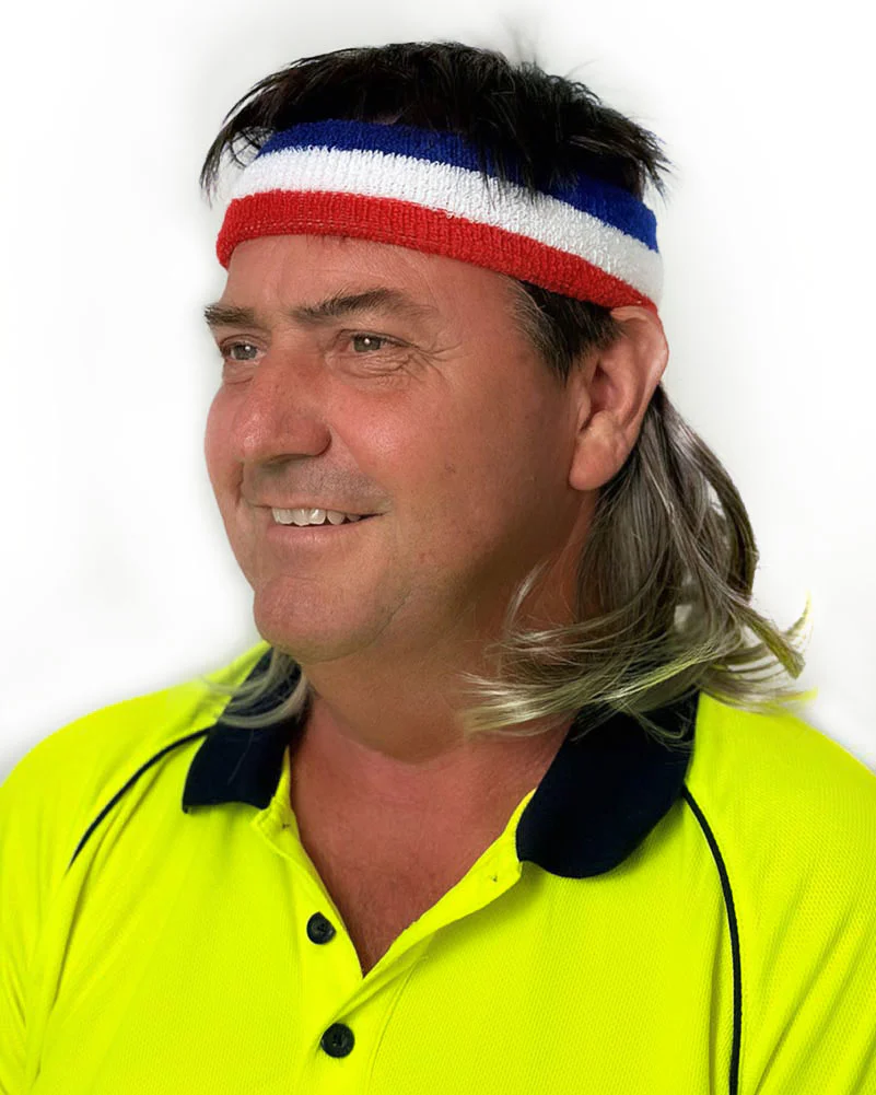 Bryce O Matey Two Tone Blonde Brown Magic Mullet Headband - Image 4