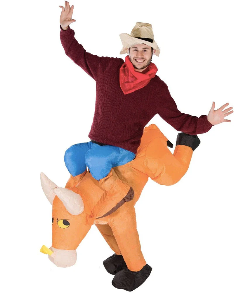 Bull Rider Inflatable Adult Costume - Image 2