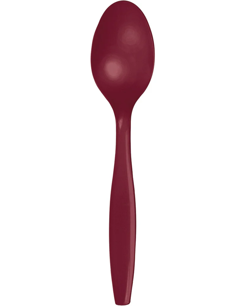 Burgundy Premium Spoons Pack of 24