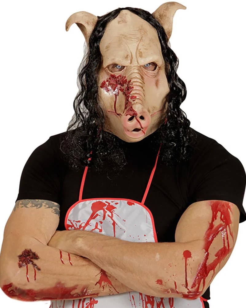 Butcher Shop Pig Full Head Mask - Image 2