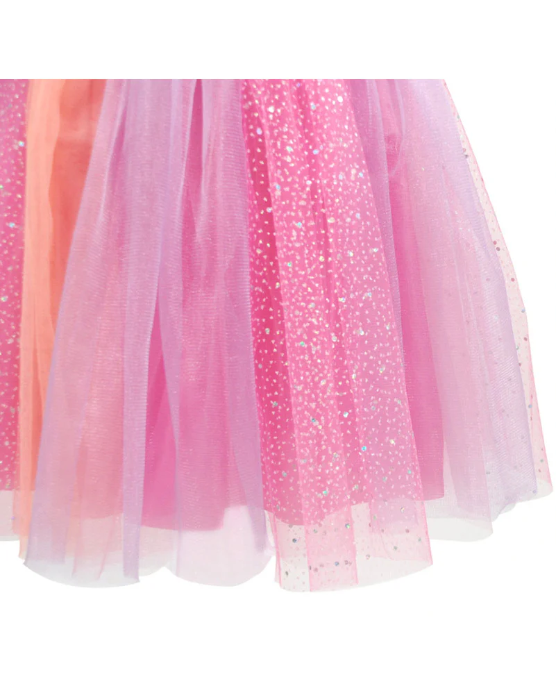Butterfly Skies Party Dress with Rose Gold Butterfly Print Girls Costume - Image 3