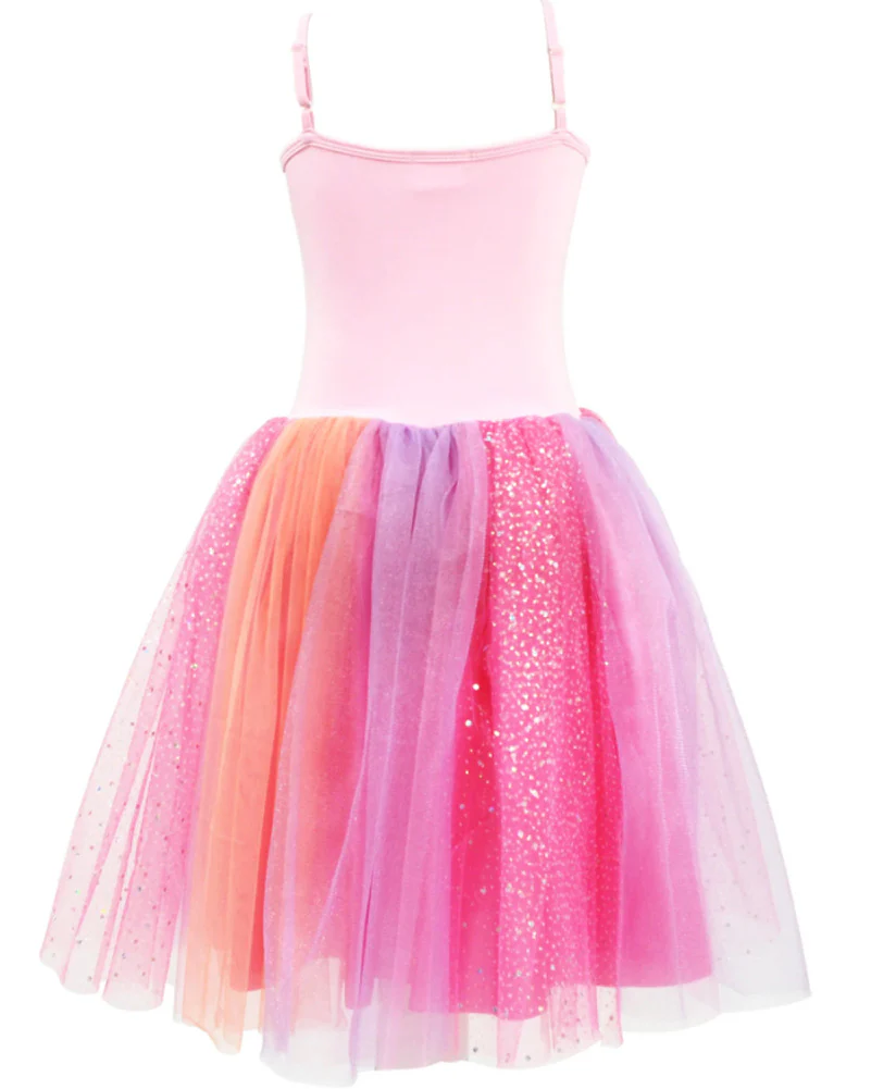 Butterfly Skies Party Dress with Rose Gold Butterfly Print Girls Costume - Image 4
