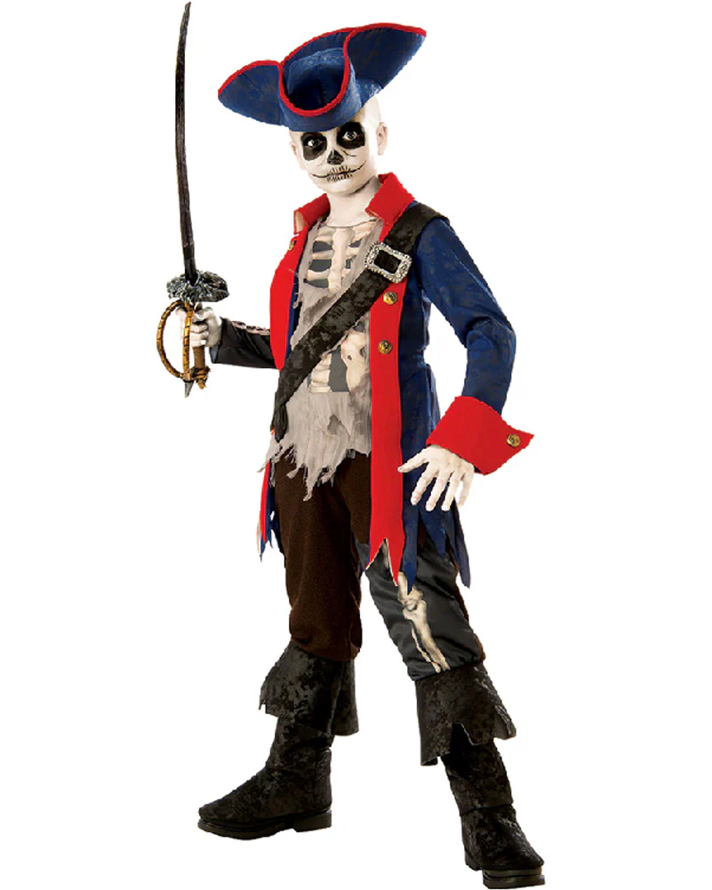 Captain Bones Pirate Boys Book Week Costume