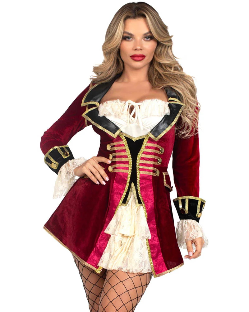 Captivating Pirate Captain Womens Costume - Image 6