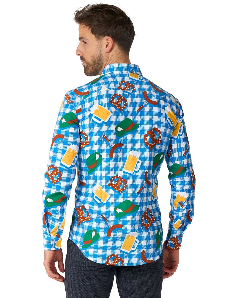 Check Oktoberfest Mens Suitmeister Shirt - Image 3
