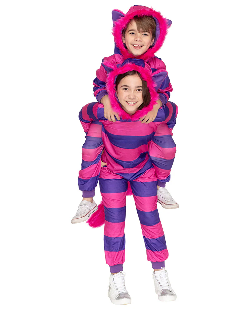 Cheshire Cat Deluxe Toddler Book Week Costume Jumpsuit - Image 3