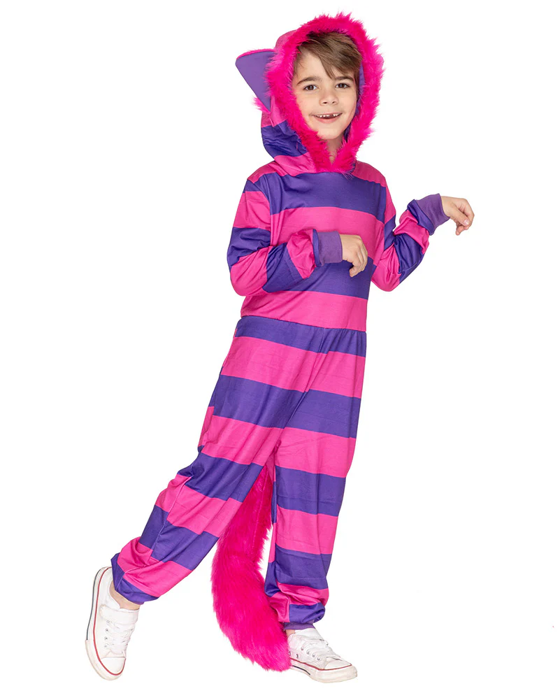 Cheshire Cat Deluxe Toddler Book Week Costume Jumpsuit - Image 4