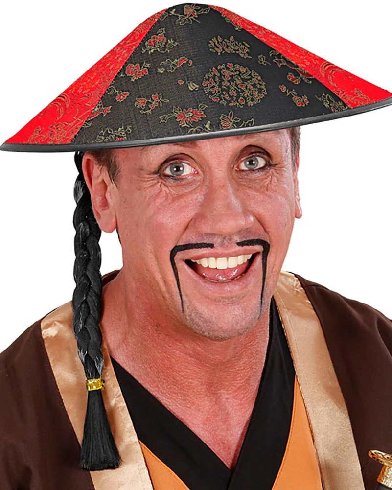 Chinese Hat with Plait - Image 3