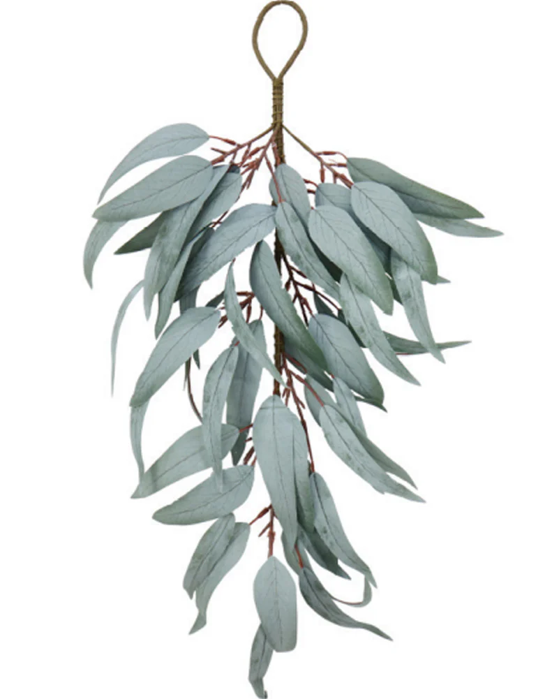 Christmas Blue Gum Matte Leaf Swag 60cm