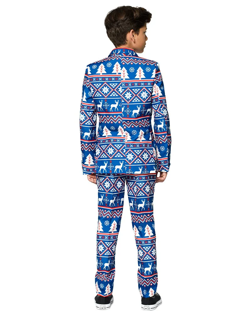 Christmas Blue Nordic Boys Suitmeister - Image 2