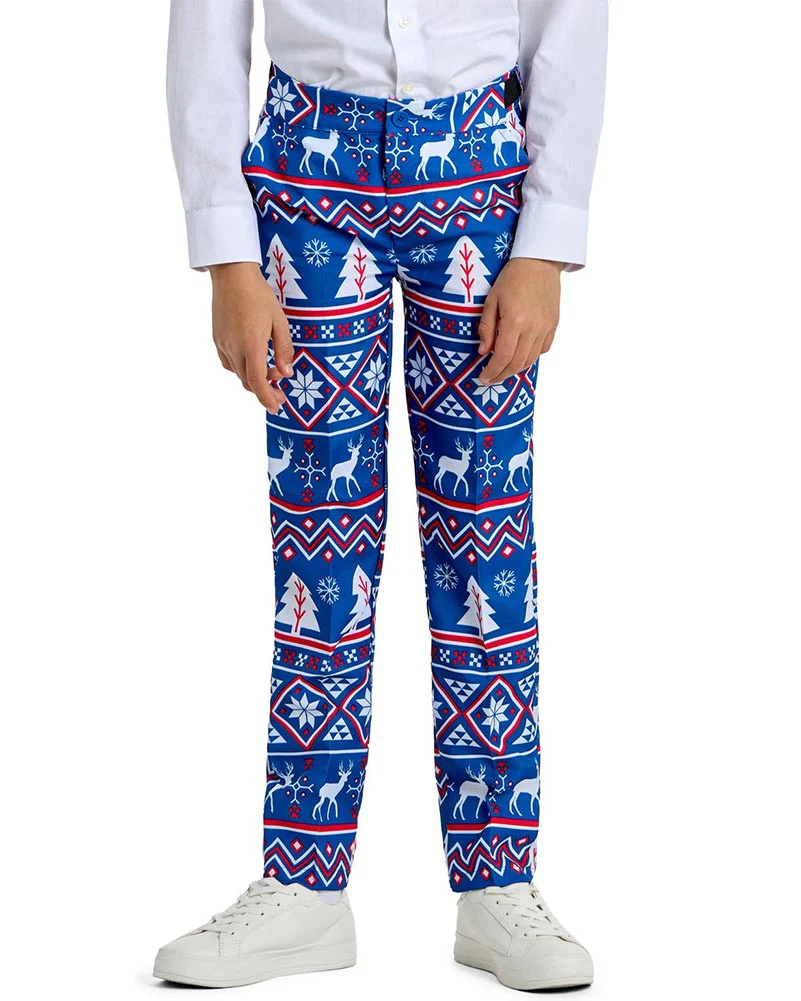 Christmas Blue Nordic Boys Suitmeister - Image 3