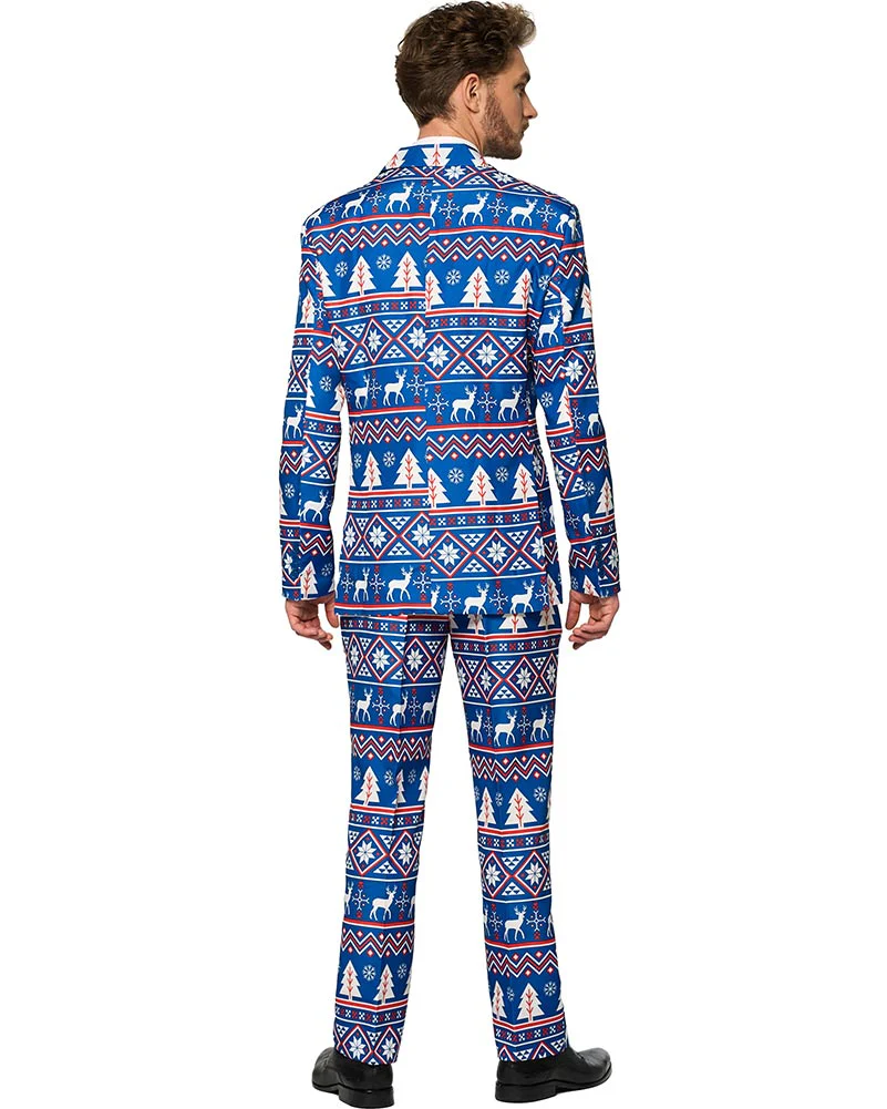 Christmas Blue Nordic Mens Suitmeister - Image 2
