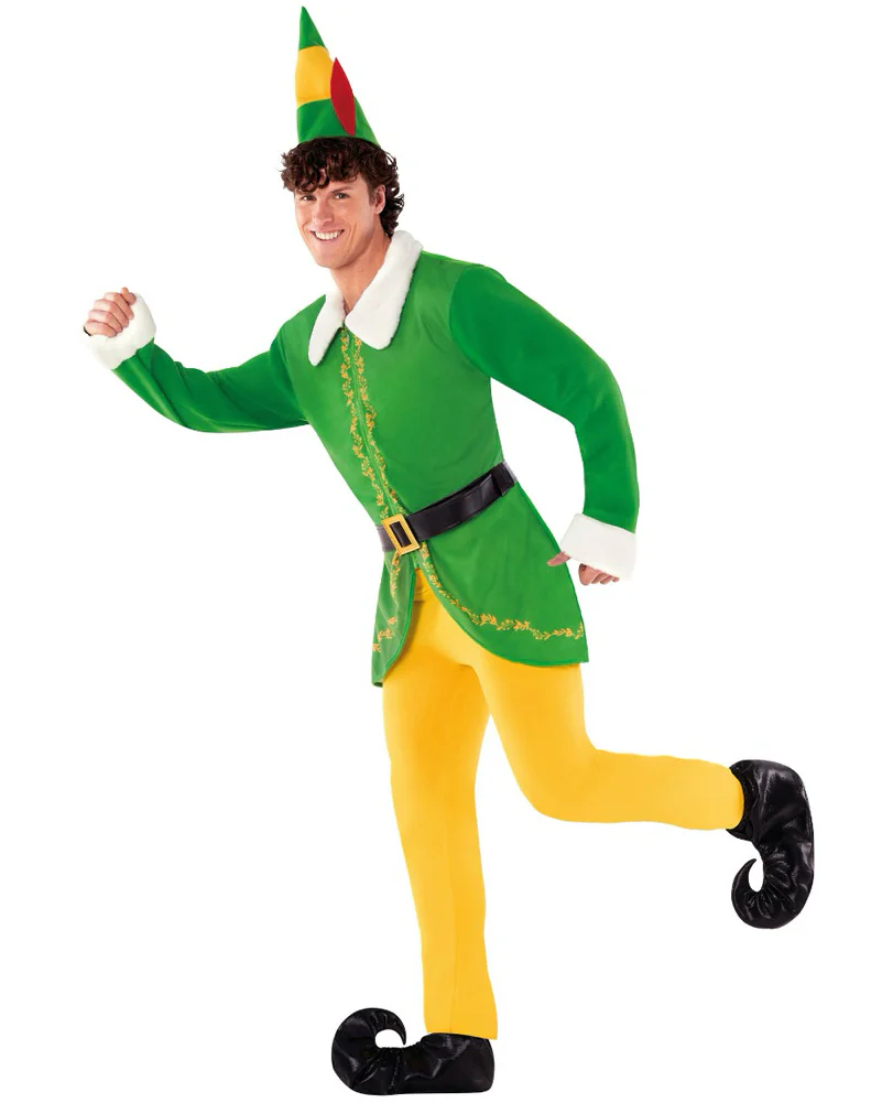 Christmas Elf Suit Mens Costume - Image 3