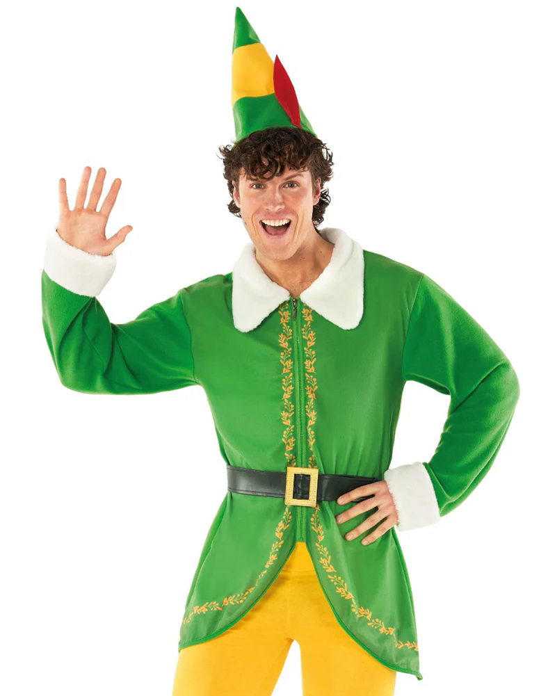 Christmas Elf Suit Mens Costume - Image 4