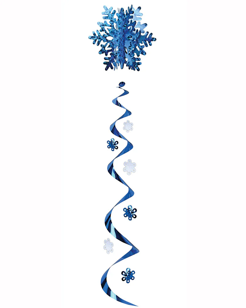 Christmas Jumbo Snowflake Hanging Swirl Decoration