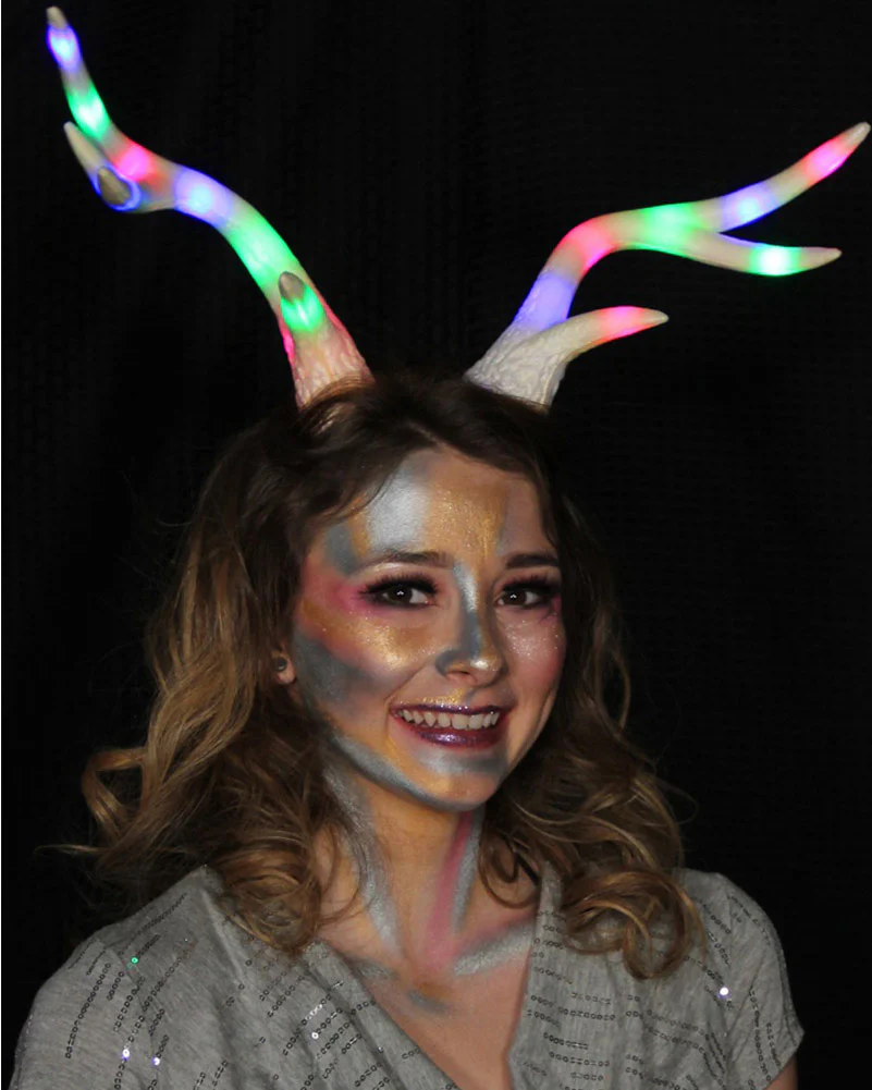 Christmas Light-Up Deer Antler Multi-Colour Lumenhorns - Image 4