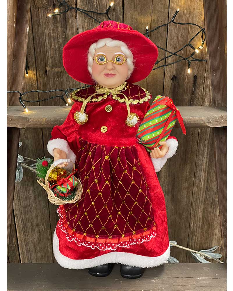 Christmas Mrs Claus Figurine 45cm - Image 2