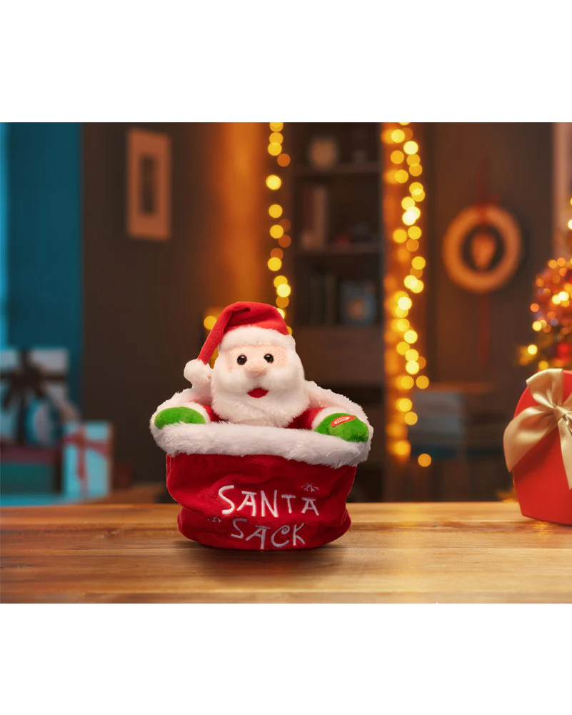 Christmas Musical Hide N Seek Santa In Sack 25cm - Image 3