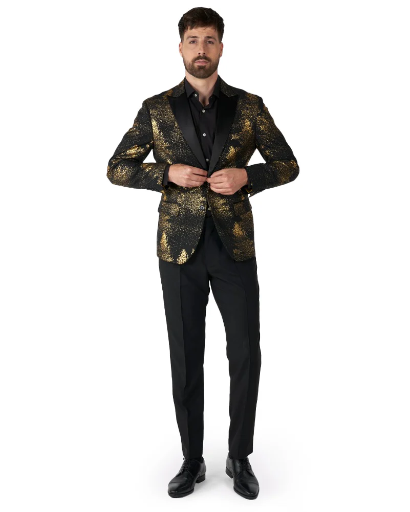 Christmas Opposuit Festive Forest Mens Blazer - Image 3