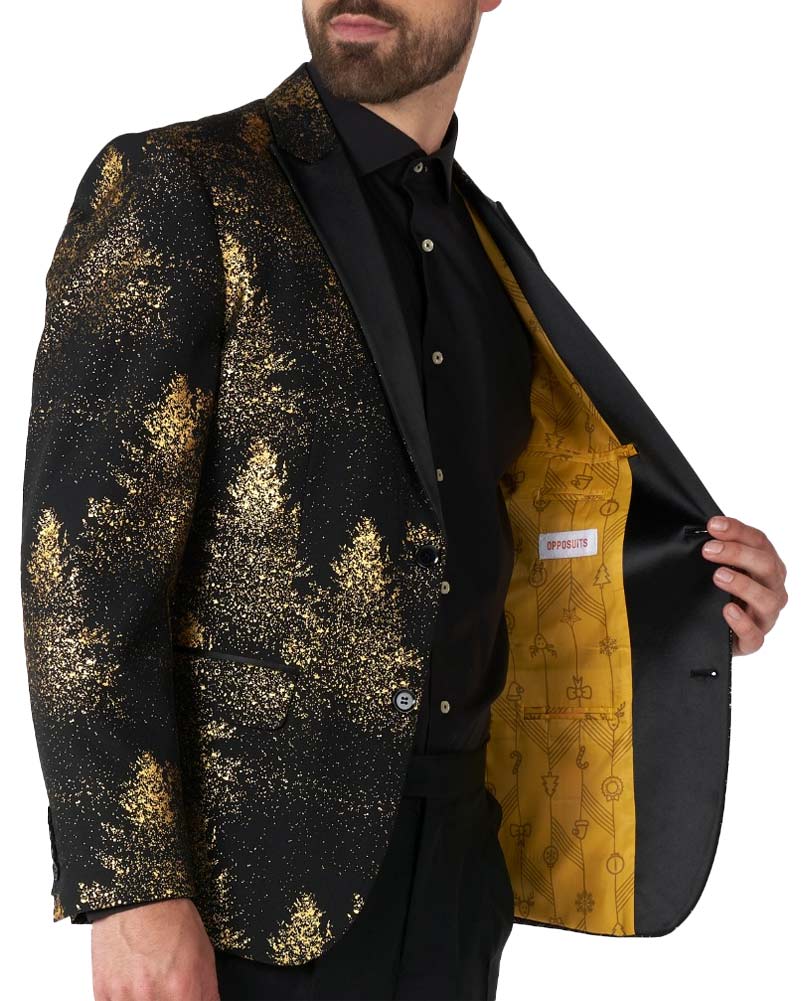 Christmas Opposuit Festive Forest Mens Blazer - Image 4