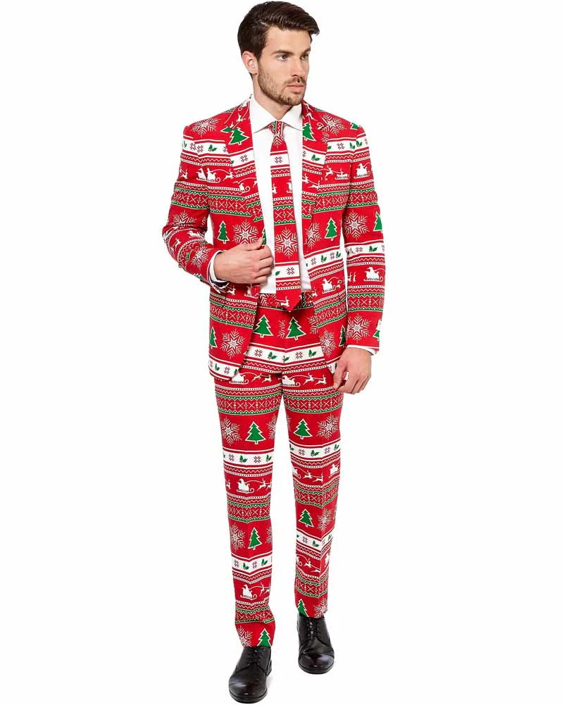 Christmas Opposuit Winter Wonderland Premium Mens Suit - Image 2