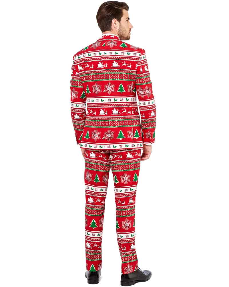 Christmas Opposuit Winter Wonderland Premium Mens Suit - Image 3