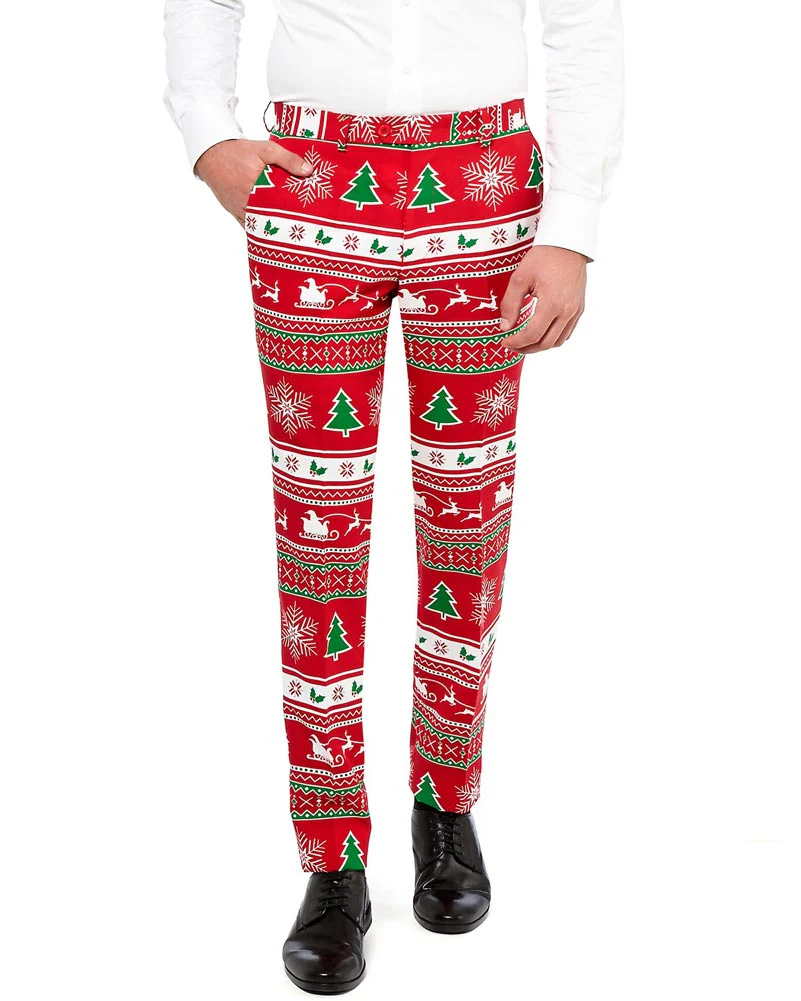 Christmas Opposuit Winter Wonderland Premium Mens Suit - Image 4