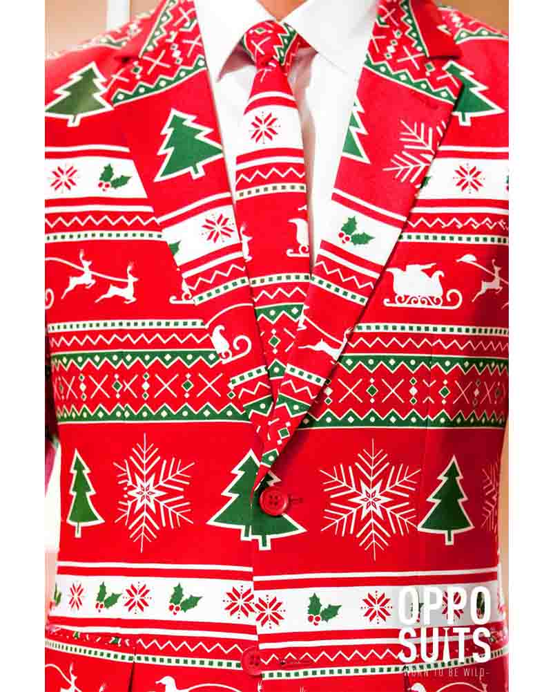 Christmas Opposuit Winter Wonderland Premium Mens Suit - Image 5