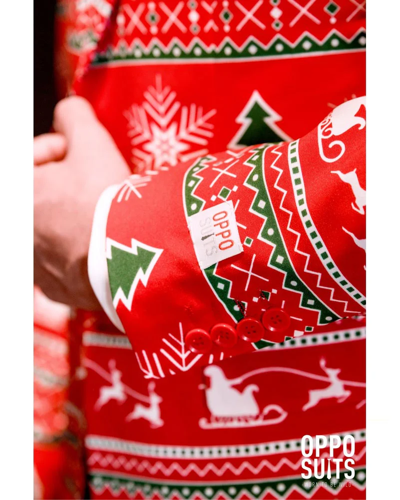 Christmas Opposuit Winter Wonderland Premium Mens Suit - Image 6