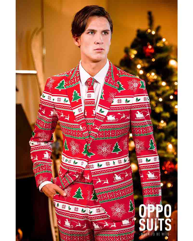Christmas Opposuit Winter Wonderland Premium Mens Suit - Image 7